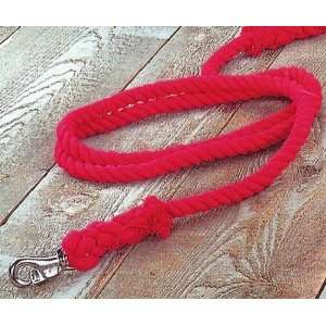  Hamilton 10 x 3/4 Cotton Rope Lead with Nickel Bull Snap 