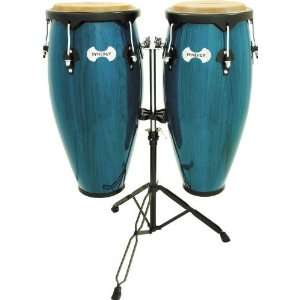  Toca Synergy Conga Set with Stand Blue Musical 