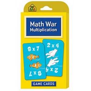 Card Game Math War Multiplication (3 Pack) Health 