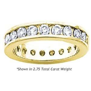  Womens Diamond Eternity Band Channel Set Round Cut 