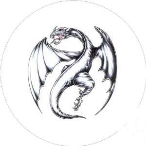   25 inch Large Round Badge Style Round Fridge Magnet Tattoo Dragons Eye