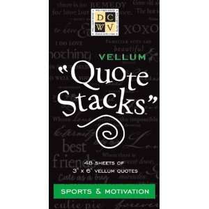  Vellum Quotes Stack 3X6 48/Pad Sports & Motiva 