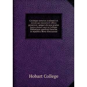   quod est Genevae in republica Novo Eboracensi Hobart College Books