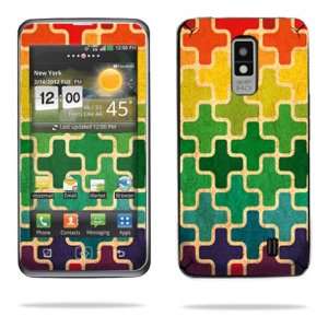   Skin Decal Cover for LG Spectrum 4G Cell Phone Skins Color Swatch