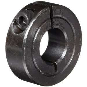 Climax Metal 1C 025 Steel One Piece Clamping Collar, Black Oxide 