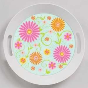  Spring Flowers 10 Round Tray w/Handles Health & Personal 