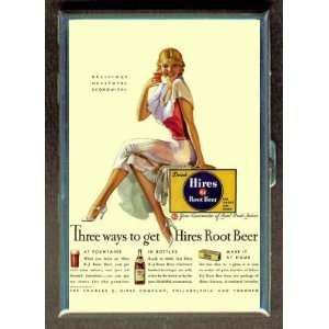  HIRES ROOT BEER AD PINUP ID CIGARETTE CASE WALLET 