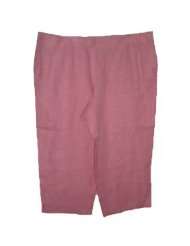   Plus Harve Benard By Benard Holtzman Pants Linen Size 24w Cropped