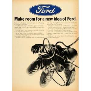  1966 Ad Ford Astronaut NASA Houston Autolite Spark Plug 