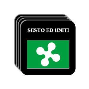   Region, Lombardy   SESTO ED UNITI Set of 4 Mini Mousepad Coasters