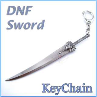 DNF Anime game Metal Sword Mode Knife KeyChain ring Collection 