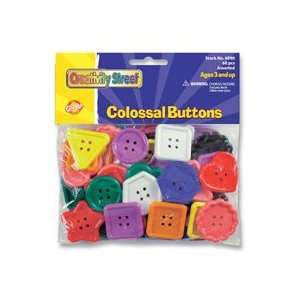  Buttons, Assorted Colors/Sizes   Sold as 1 EA   Extra large buttons 