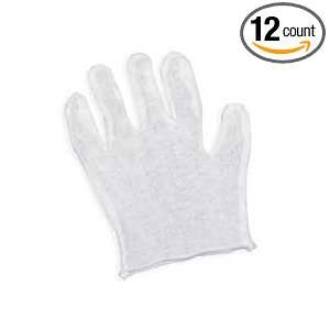 Condor 4JC97 Glove, Inspect, Cotton, Mens, Wh, Pr, Pk12 