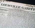 Rare 1827 Antebellum Newspaper LOUISVILLE KY w/ Slave A