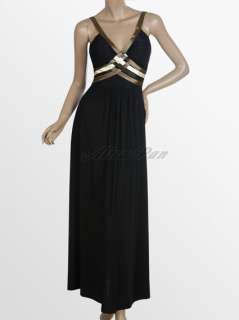   Unadjustable Straps Long Formal Dress 6010B US Size 14   HE6010BBK16