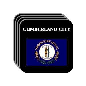 US State Flag   CUMBERLAND CITY, Kentucky (KY) Set of 4 Mini Mousepad 