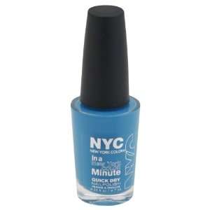 New York Color Nail Polish, Quick Dry, Water Street Blue 296 0.33 fl 