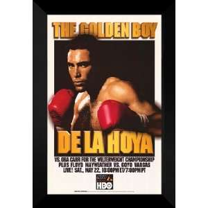  De La Hoya Vs Oba Carr 27x40 FRAMED Boxing Promo Poster 