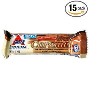 Atkins Advantage Caramel Double Chocolate Crunch Bar, 1.5 Ounce Bars 