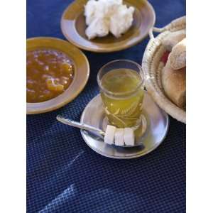  Breakfast Mint Tea, and Bread, Ait Benhaddou, Atlas Mountains 