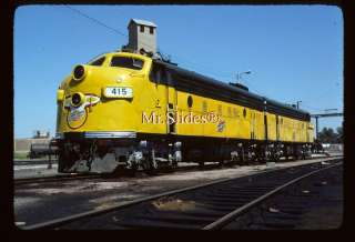 Original Slide C&NW Employee Owned F7A 415 & F7A 419 In 1981 At 