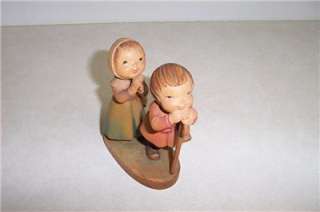 ANRI FERRANDIZ ,REVERENCE ,6 figurine wood carving use with Nativity 