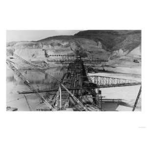 Grand Coulee Dam Under Construction View Photograph   Grand Coulee, WA 