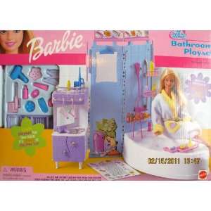  Barbie All Around Home BATHROOM Playset w Shower Attachment 