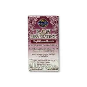 Garden of Life   Raw Resveratrol RAW Femented Resveratrol 350 mg.   60 