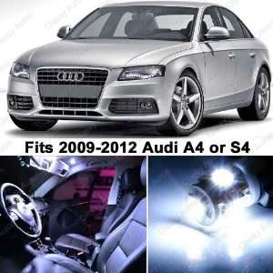  Audi A4 S4 White LED Lights Interior Package Kit B8 (10 
