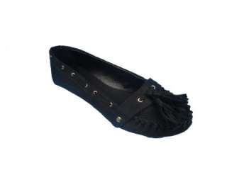 Soda Gypsy Style Moccasin Color Black IMSU. Really Comfortable Shoe 
