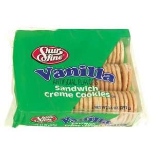 Shurfine Vanilla Sandwich Cr?me Cookies Grocery & Gourmet Food
