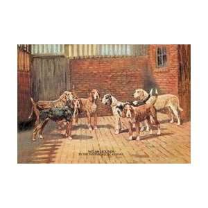  Welsh Hounds 12x18 Giclee on canvas