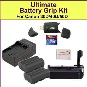  Ultimate Battery Grip Kit for the Canon EOS 30D/40D/50D 