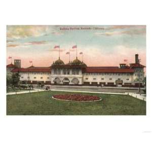 Redondo, California   View of the Bathing Pavilion Giclee Poster Print 