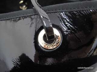 Anya Hindmarch Black Patent Leather Large Nevis Pocket Tote  