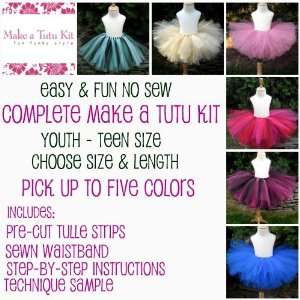  Make a Teen Tutu Kit (No Sew) Choose Your Colors (up to 5 