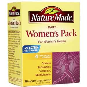  Nature Made, Daily Womens Pack, 30 Packets, 4 Supplements 