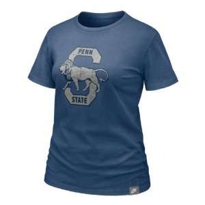 Penn State Nittany Lions Womens Nike Vault Med Blue Lived In Tee