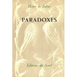 Paradoxes Henri de Lubac Books