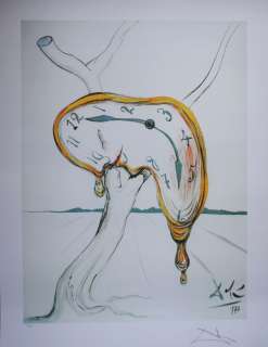 DALI  Montre Molle   LITHOGRAPHIE SIGNEE & N° # JUSTIFICATIF 