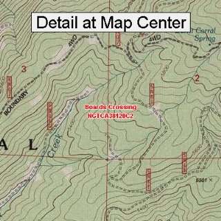  USGS Topographic Quadrangle Map   Boards Crossing 