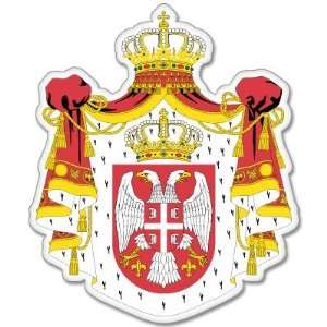  SERBIA Coat of Arms bumper sticker decal 4 x 4 