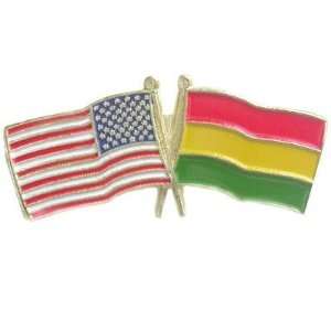  USA & Bolivia Flag Pin Jewelry