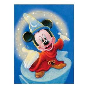  Sorcerer Mickey Fantasia Magic Giclee Poster Print, 31x40 