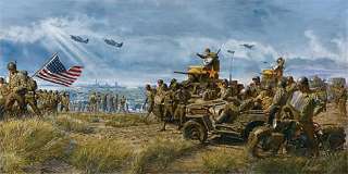 Play Ball James Dietz WW II Operation Torch Print  