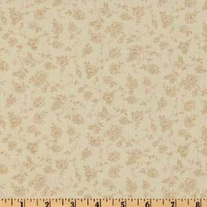  44 Wide Moda Bar Harbor Flowers Ivory Fabric By The Yard 