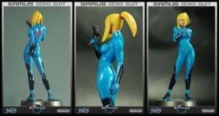 Metroid Prime Zero Suit Samus Statue FIRST 4 FIGURES  
