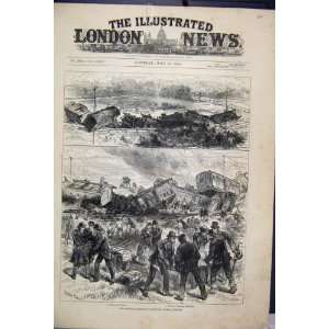    1884 Railway Accident Downton Salisbury Wreck Print