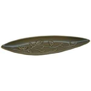  Haeger Potteries Avian Green Tea 20 Wide Ceramic Plate 